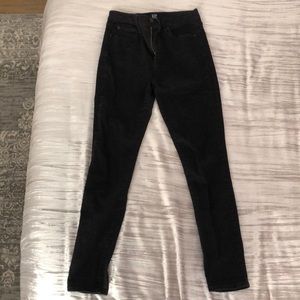 High Waisted Black Gap Jeans